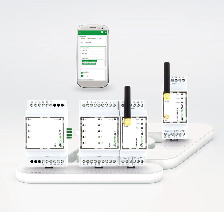 Upgradable I/O communication module GSM